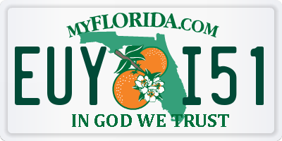 FL license plate EUYI51