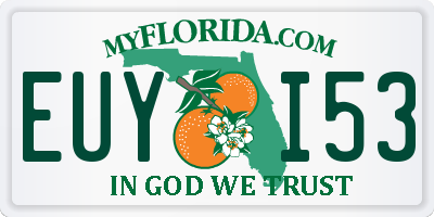 FL license plate EUYI53