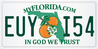 FL license plate EUYI54