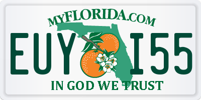 FL license plate EUYI55