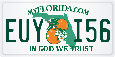FL license plate EUYI56