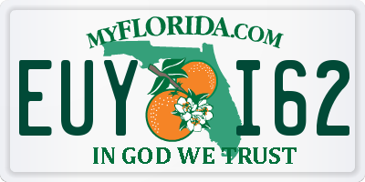 FL license plate EUYI62