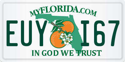 FL license plate EUYI67
