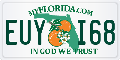FL license plate EUYI68