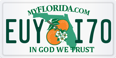 FL license plate EUYI70