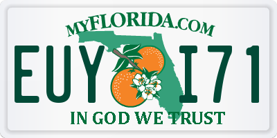 FL license plate EUYI71