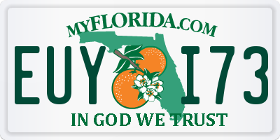 FL license plate EUYI73