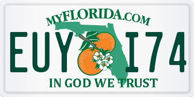 FL license plate EUYI74