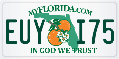 FL license plate EUYI75