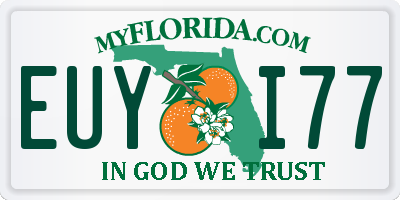 FL license plate EUYI77