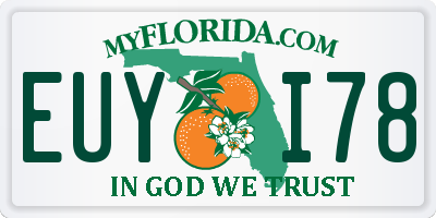 FL license plate EUYI78
