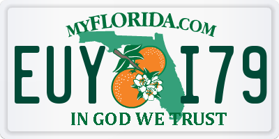 FL license plate EUYI79