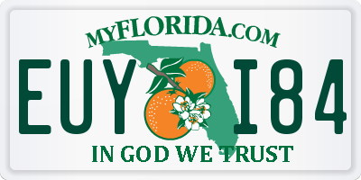 FL license plate EUYI84