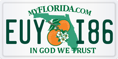 FL license plate EUYI86