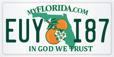 FL license plate EUYI87