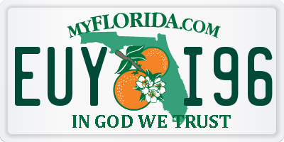 FL license plate EUYI96