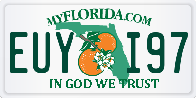 FL license plate EUYI97