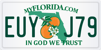 FL license plate EUYJ79