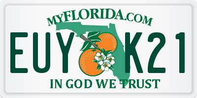 FL license plate EUYK21