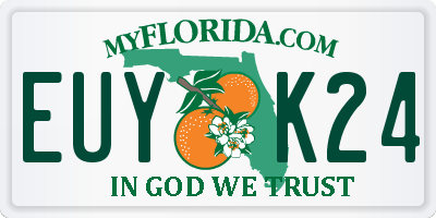 FL license plate EUYK24