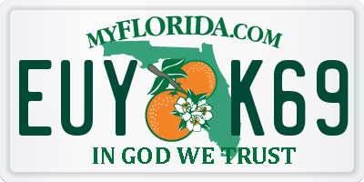 FL license plate EUYK69