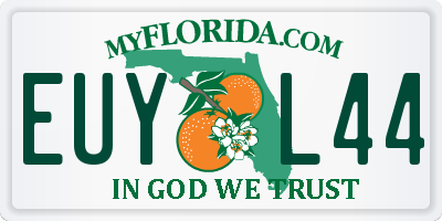 FL license plate EUYL44