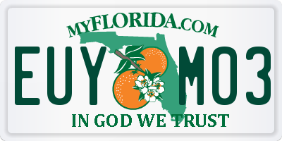 FL license plate EUYM03