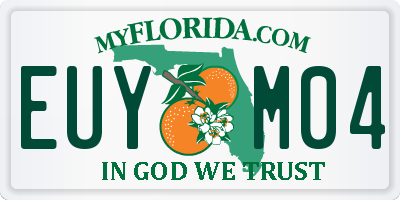 FL license plate EUYM04
