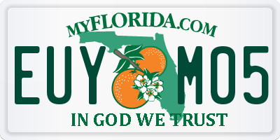 FL license plate EUYM05