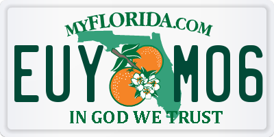 FL license plate EUYM06