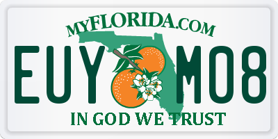 FL license plate EUYM08