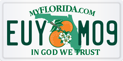 FL license plate EUYM09