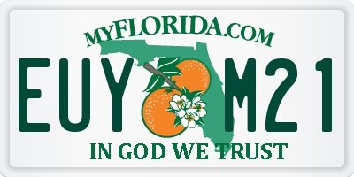 FL license plate EUYM21