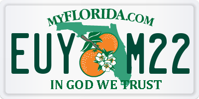 FL license plate EUYM22