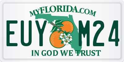 FL license plate EUYM24