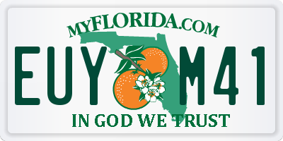 FL license plate EUYM41