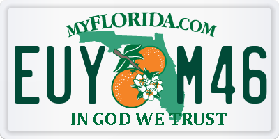 FL license plate EUYM46