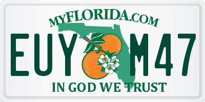 FL license plate EUYM47