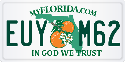 FL license plate EUYM62