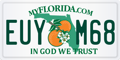 FL license plate EUYM68