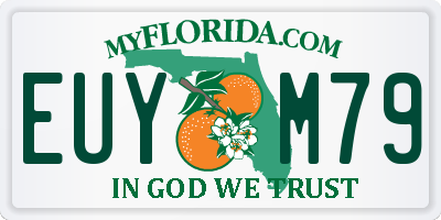 FL license plate EUYM79