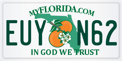 FL license plate EUYN62