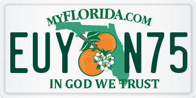 FL license plate EUYN75