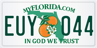 FL license plate EUYO44