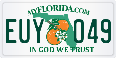 FL license plate EUYO49