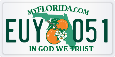 FL license plate EUYO51