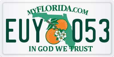 FL license plate EUYO53