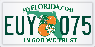 FL license plate EUYO75