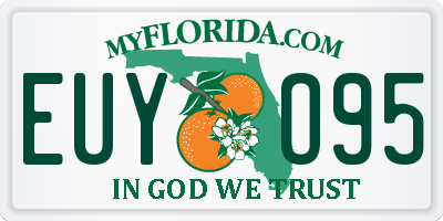 FL license plate EUYO95