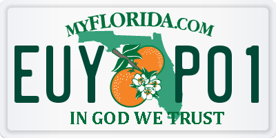 FL license plate EUYP01